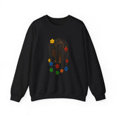 Colorful Flower Braid Crewneck Sweatshirt – Unisex Heavy Blend™